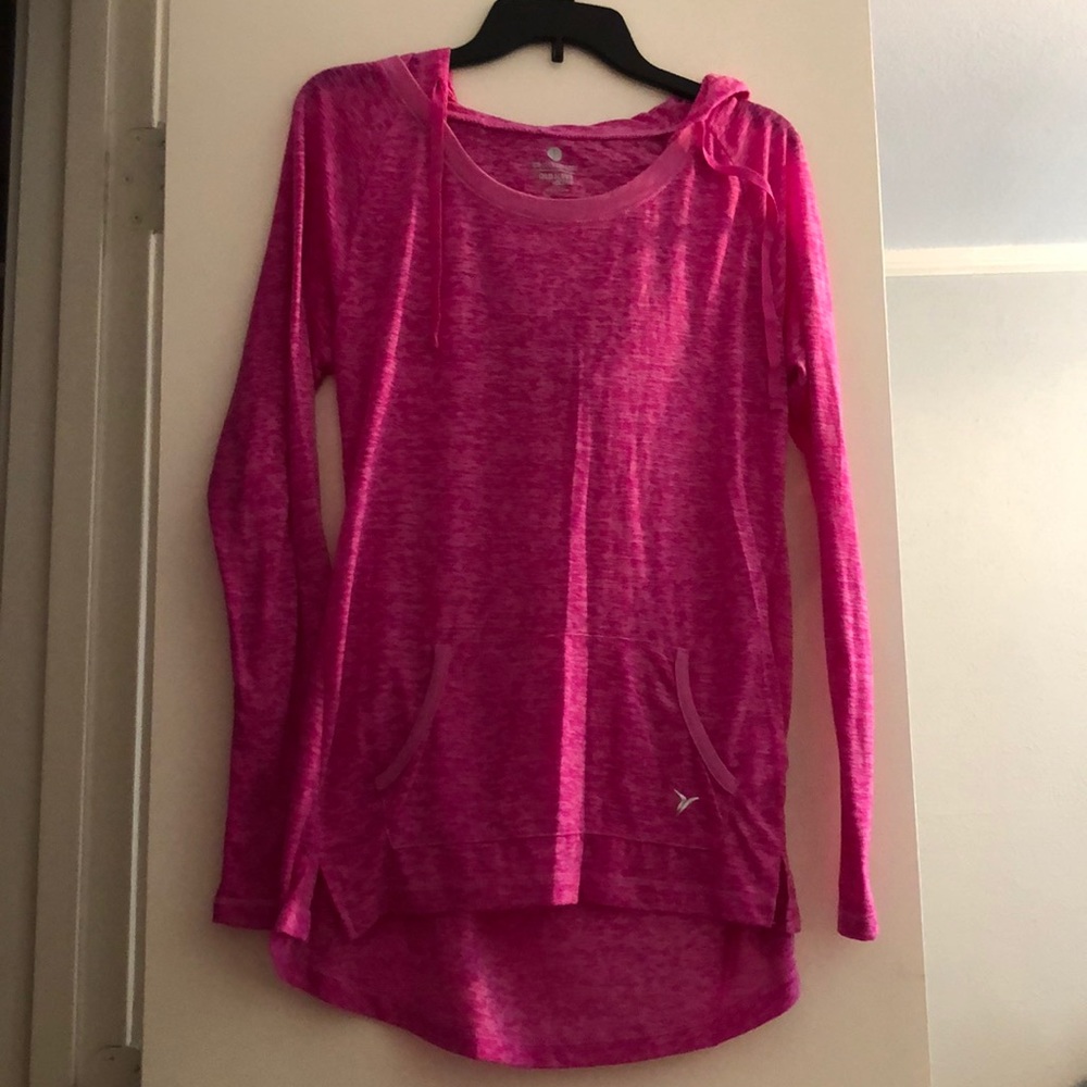 Old navy active pink hooded top